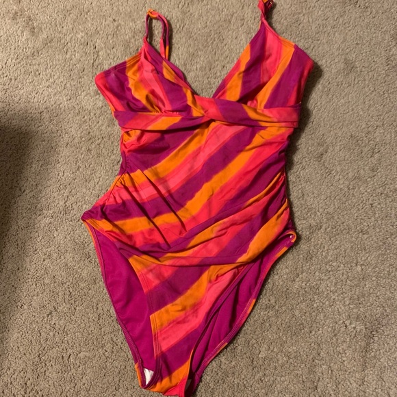 Lauren Ralph Lauren Other - SOLD*** Ralph Lauren Painted Stripe Underwire Tummy-Control Swimsuit